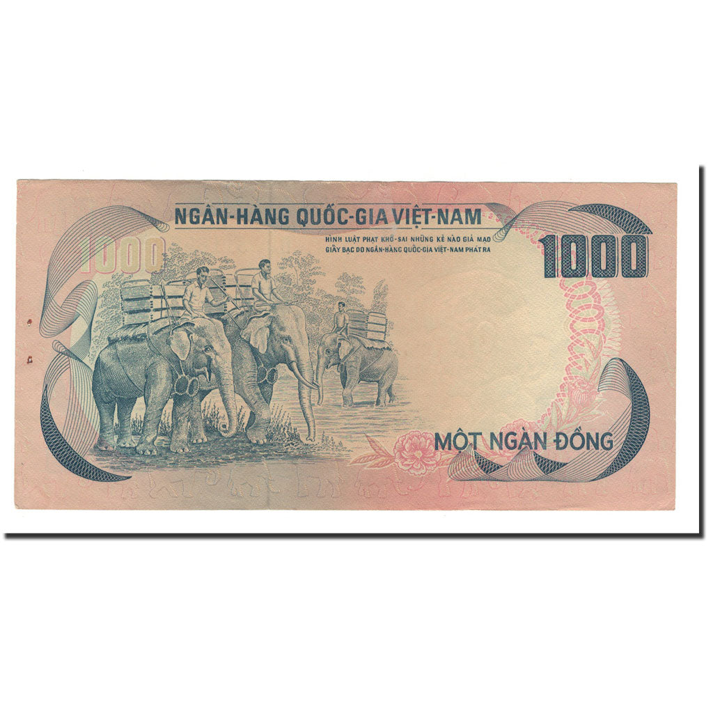 Banknote, South Viet Nam, 1000 D<ox>ng, 1972, KM:34a, AU(55-58)