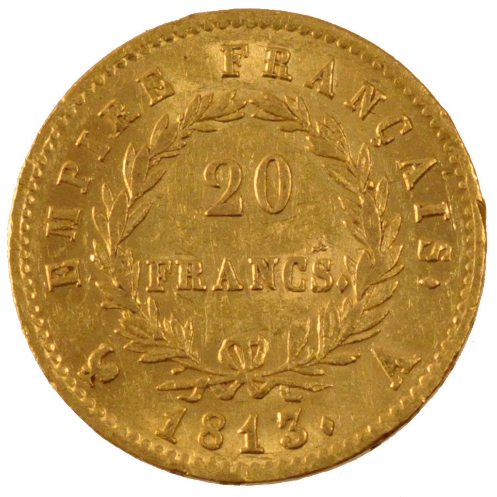 Premier Empire, 20 Francs or au revers Empire