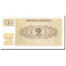 Banknot, Słowenia, 2 (Tolarjev), 1990, KM:2a, UNC(64)