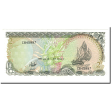 Banknote, Maldives, 2 Rufiyaa, 1990, 1990-07-26, KM:15, UNC(65-70)