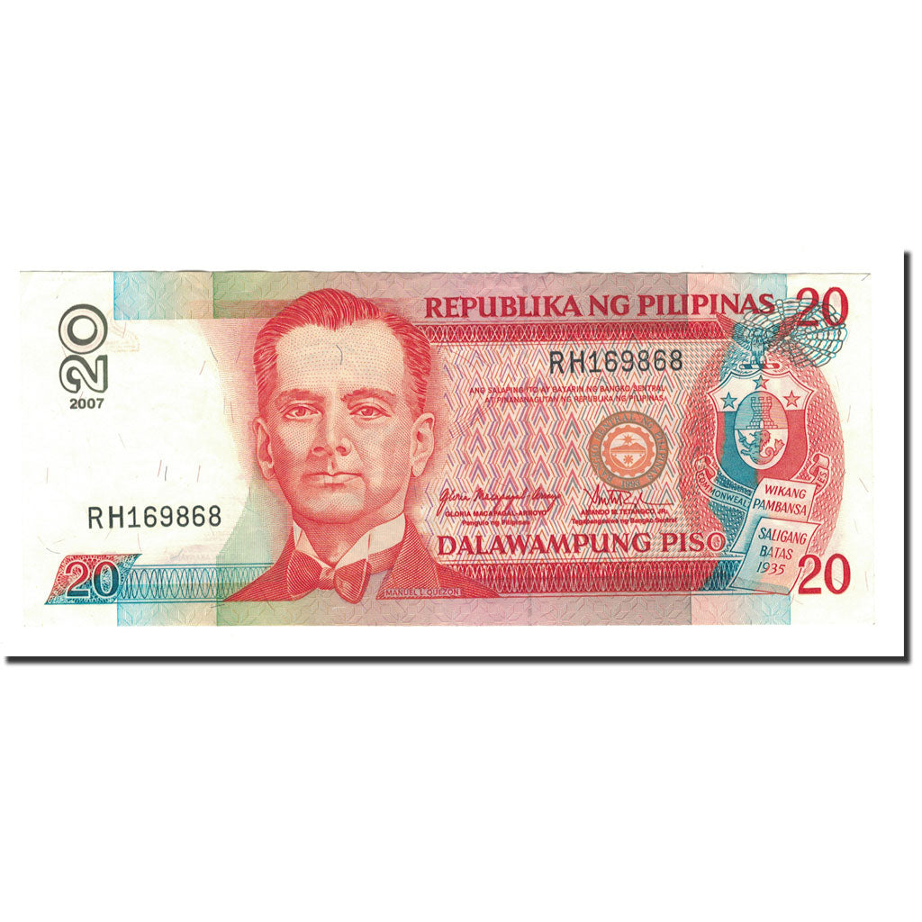 Banknote, Philippines, 20 Piso, 1997, 1998, KM:182i, EF(40-45)