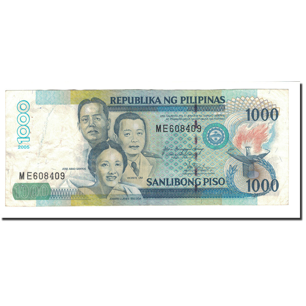 Billete, 1000 Piso, 2001, Filipinas, 2005, KM:197b, MBC