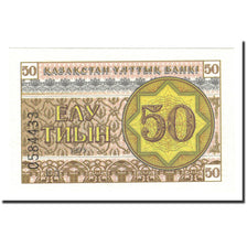 Biljet, Kazachstan, 50 Tyin, 1993, KM:6, NIEUW
