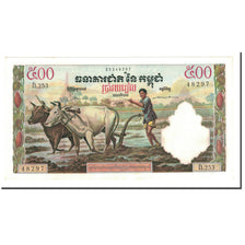 Banknote, Cambodia, 500 Riels, Undated (1958-1970), KM:14d, UNC(65-70)
