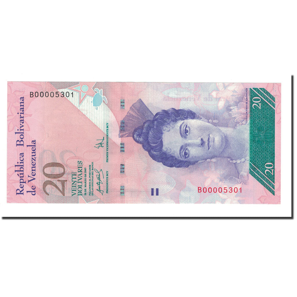 Banknote, Venezuela, 20 Bolivares, 2007, 2007-03-20, KM:91a, UNC(65-70)