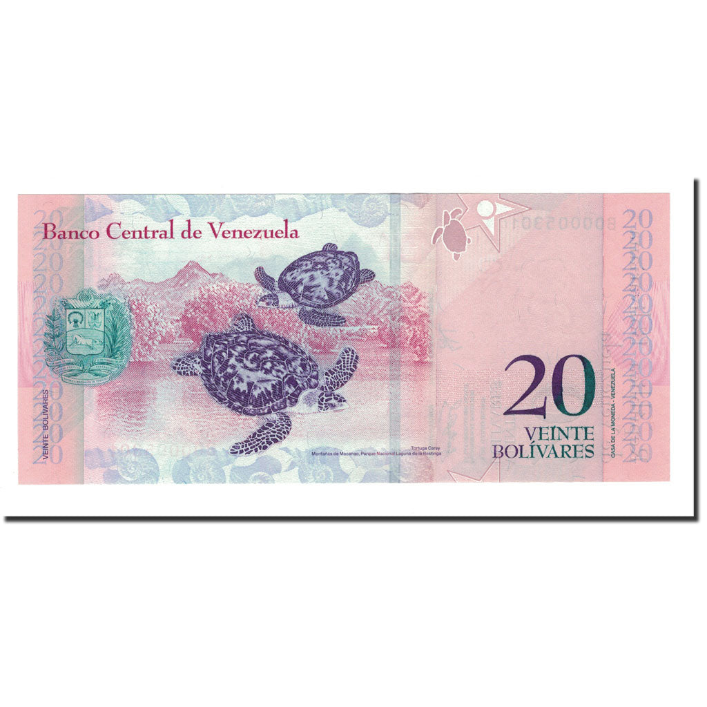 Banknote, Venezuela, 20 Bolivares, 2007, 2007-03-20, KM:91a, UNC(65-70)