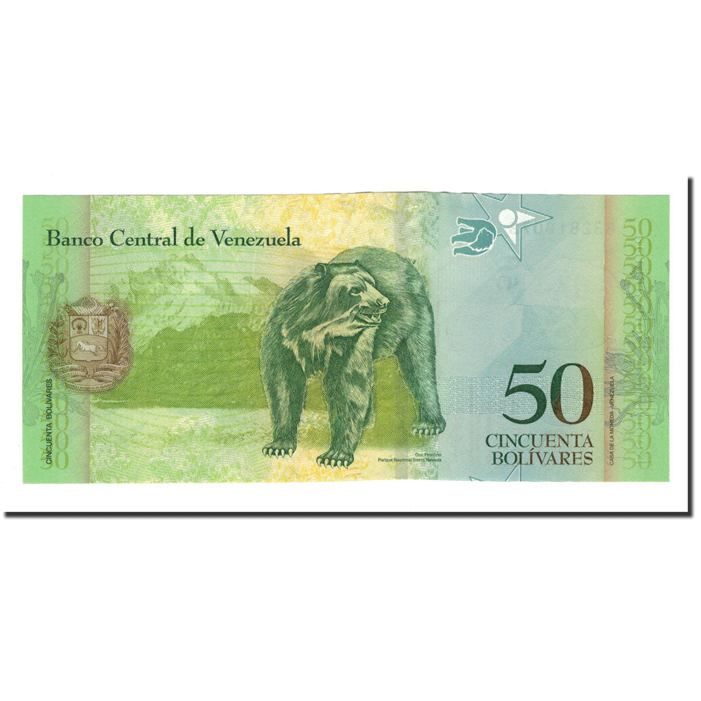 Banknote, Venezuela, 50 Bolivares, 2007, 2007-03-20, KM:92a, UNC(65-70)