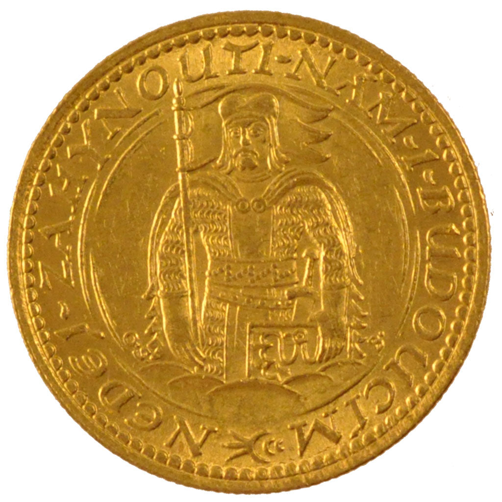 Czechoslovakia, Ducat, 1926, KM #8, MS(60-62), Gold, 3.49