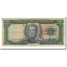 Banknote, Uruguay, 500 Pesos, 1967, KM:48a, VG(8-10)