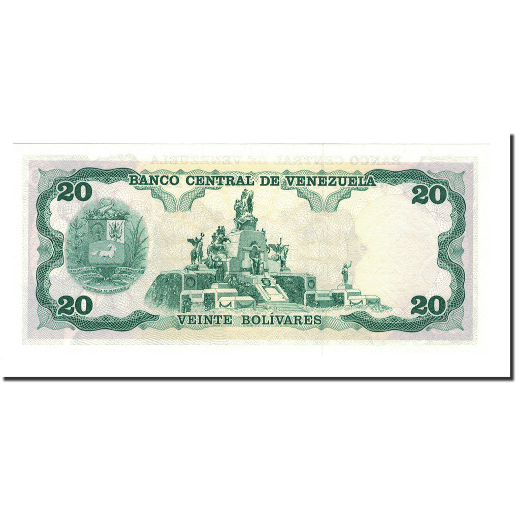 Banknote, Venezuela, 20 Bolivares, 1981-1995, KM:63d, UNC(65-70)