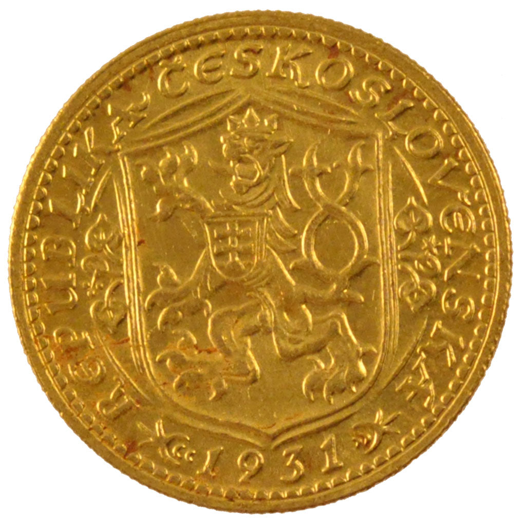 Cecoslovacchia, Dukat, 1931, SPL, Oro, KM:8