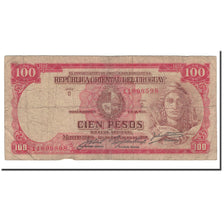 Banknote, Uruguay, 100 Pesos, 1967, 1967, KM:43a, VG(8-10)