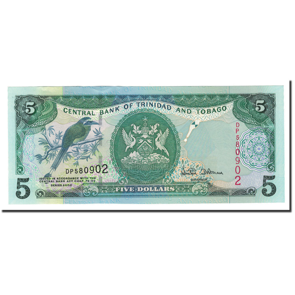 Banknote, Trinidad and Tobago, 5 Dollars, 2002, KM:42a, UNC(65-70)