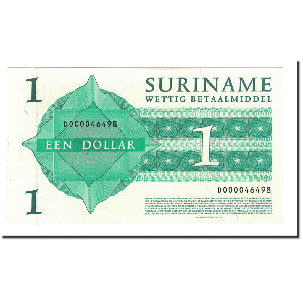 Geldschein, Surinam, 1 Dollar, 2004, 2004-01-01, KM:155, UNZ-