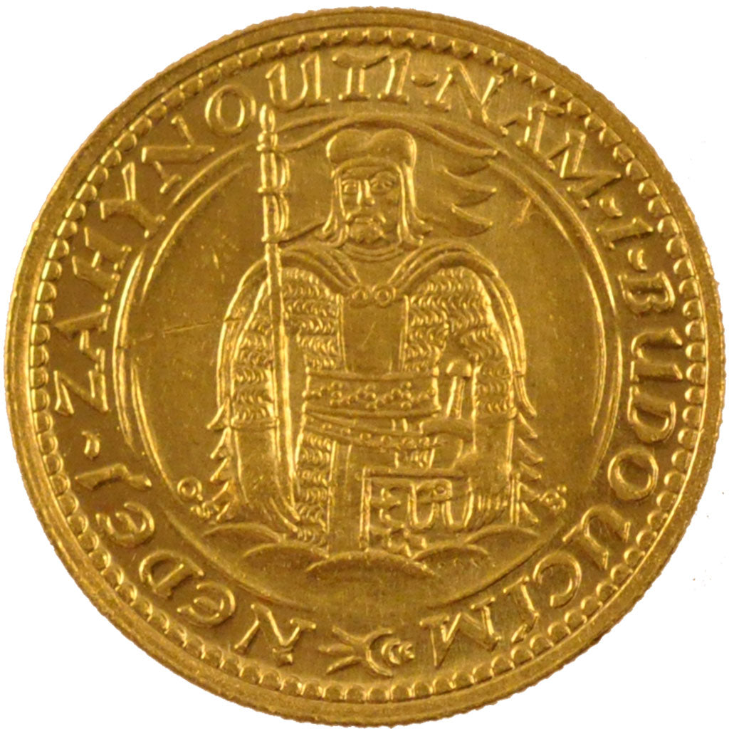 Czechoslovakia, Ducat, 1932, MS(60-62), Gold, 3.49