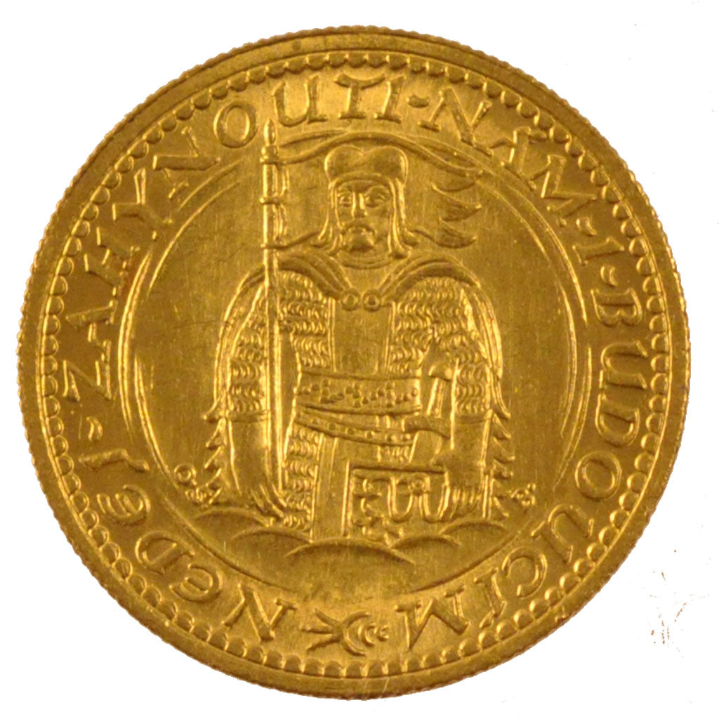 Czechoslovakia, Ducat, 1935, KM #8, MS(60-62), Gold, 3.48