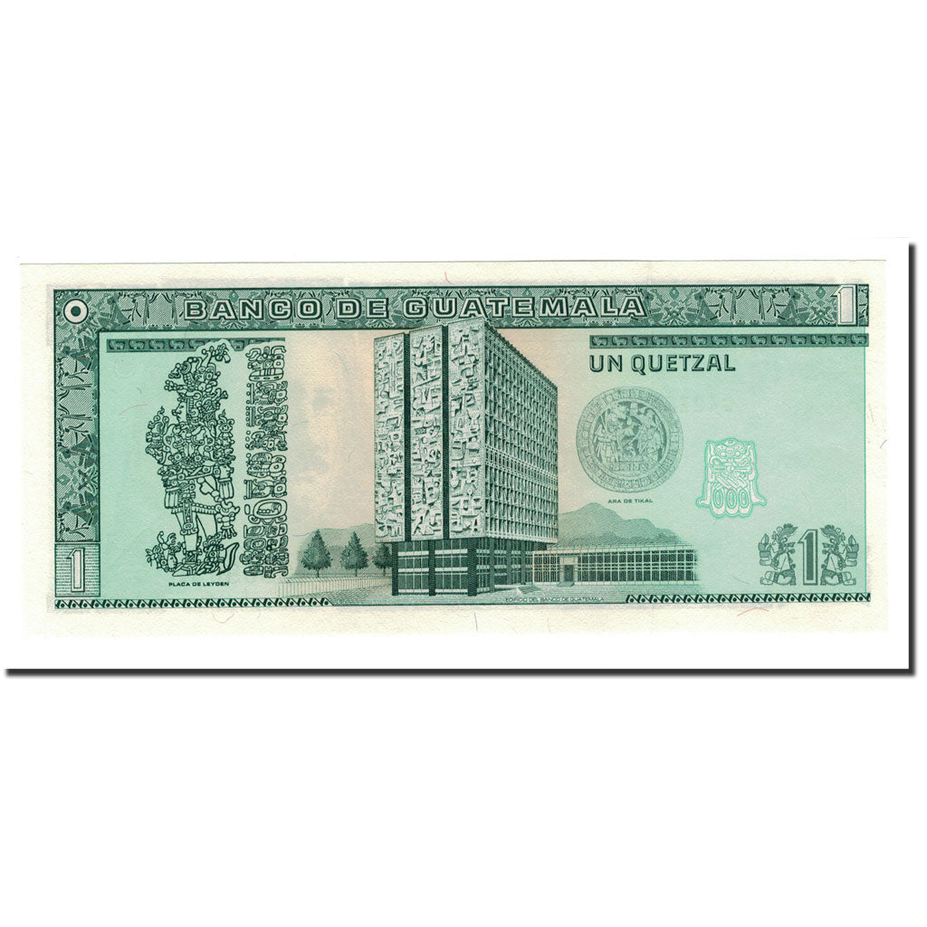 Banknote, Guatemala, 1 Quetzal, 1990-1992, 1992-01-22, KM:73c, UNC(65-70)