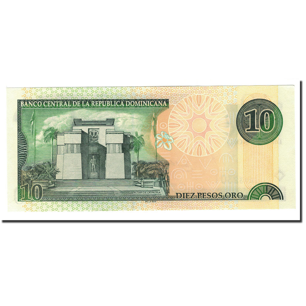 Banknote, Dominican Republic, 10 Pesos Oro, 2001, KM:165b, UNC(65-70)