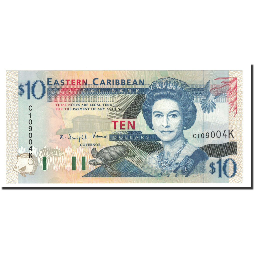 Banknote, East Caribbean States, 10 Dollars, Undated (2008), KM:48, UNC(65-70)