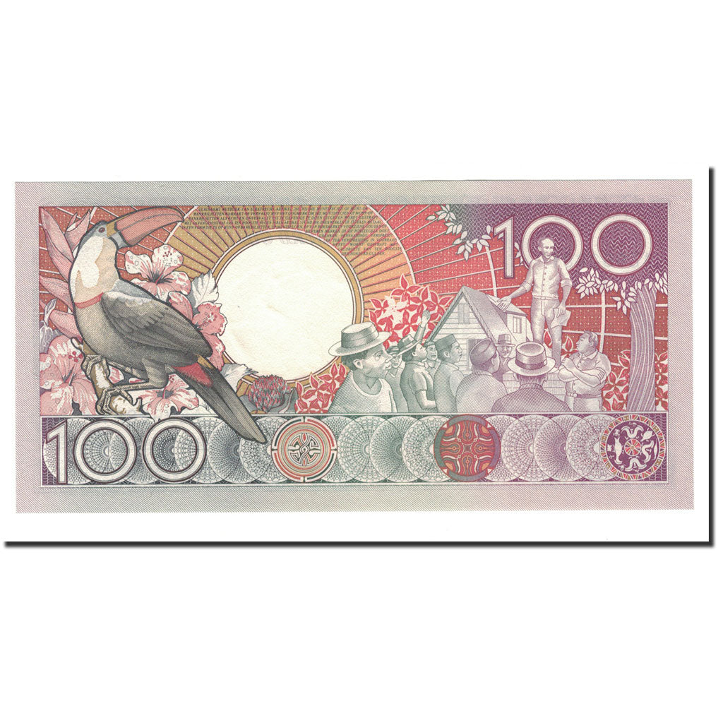 Banknote, Surinam, 100 Gulden, 1988, 1988-01-09, KM:133a, UNC(65-70)