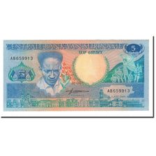 Banknote, Surinam, 5 Gulden, 1986-1988, 1986-07-01, KM:130a, UNC(65-70)