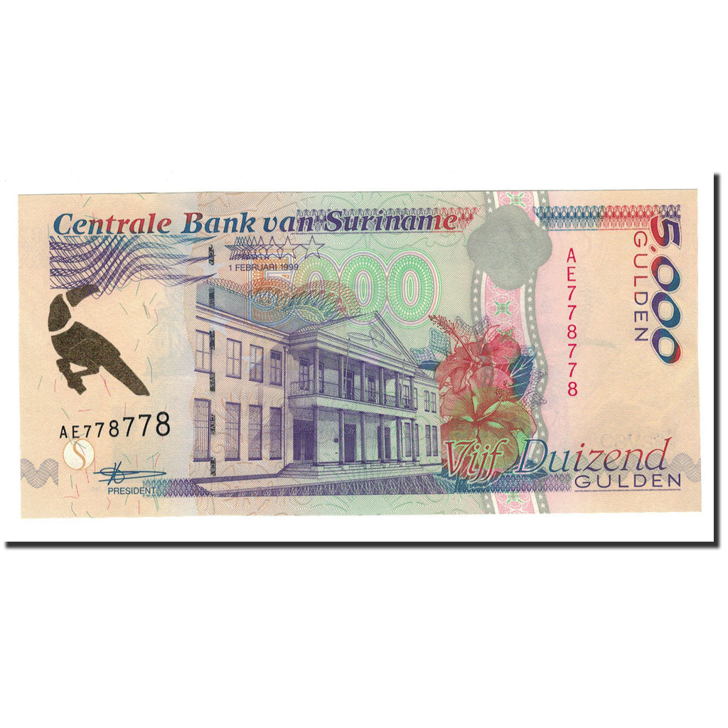 Banknote, Surinam, 5000 Gulden, 1997, 1997-10-05, KM:143a, UNC(65-70)