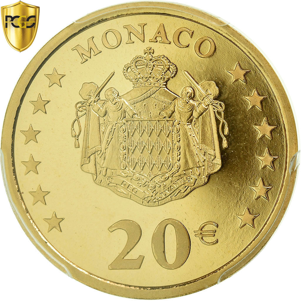 Monnaie, Monaco, Rainier III, 20 Euro, 2002, Paris, PCGS, MS68, FDC, Or, KM:177