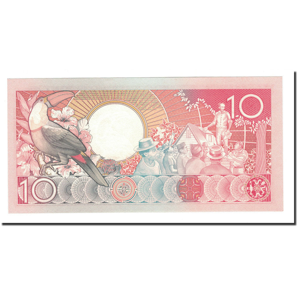 Banknote, Surinam, 10 Gulden, 1986, 1986-07-01, KM:131a, UNC(65-70)