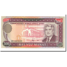 Biljet, Turkmenistan, 500 Manat, 1995, KM:7b, NIEUW