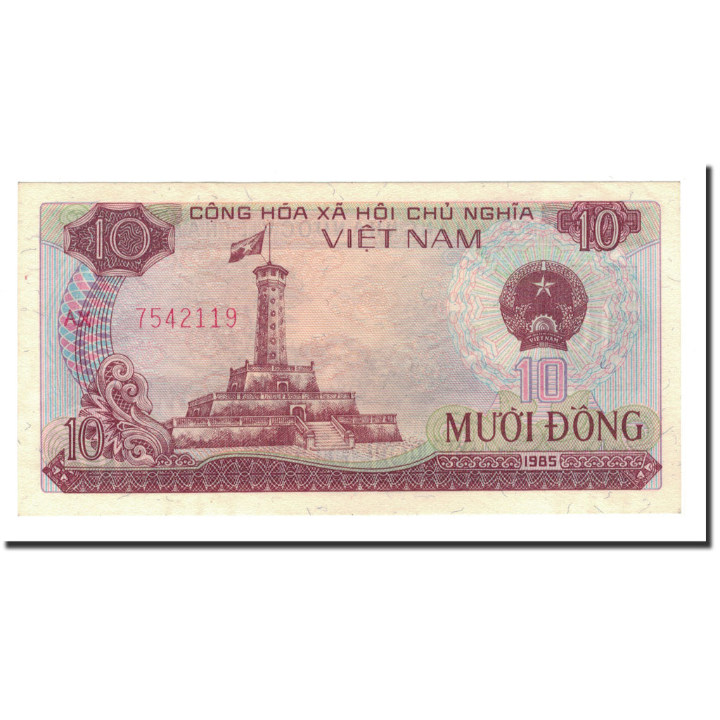 Banknote, Vietnam, 10 D<ox>ng, 1985, KM:93a, EF(40-45)