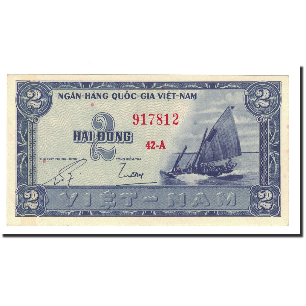 Banknote, South Viet Nam, 2 D<ox>ng, 1955, KM:12a, UNC(63)