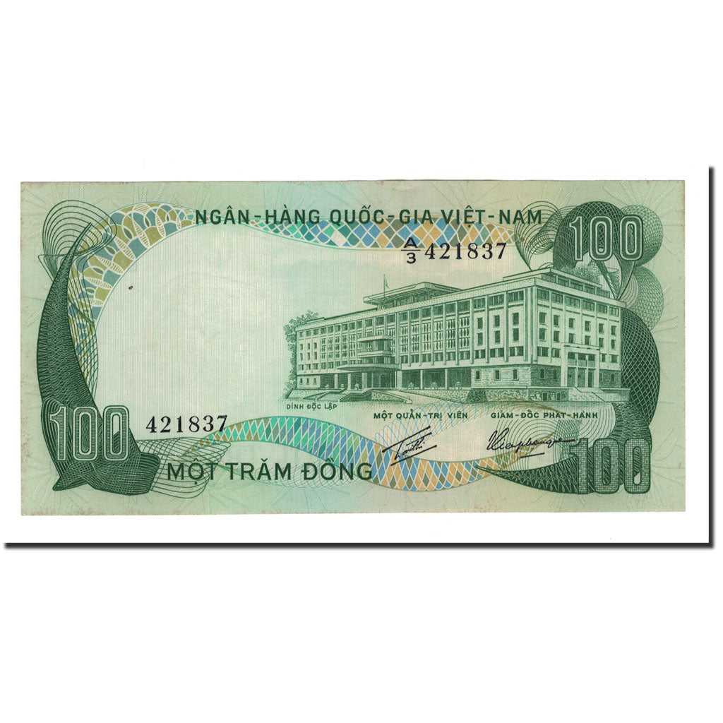 Banknot, Południowy Wiet Nam, 100 D<ox>ng, 1972, Undated, KM:31a, UNC(63)