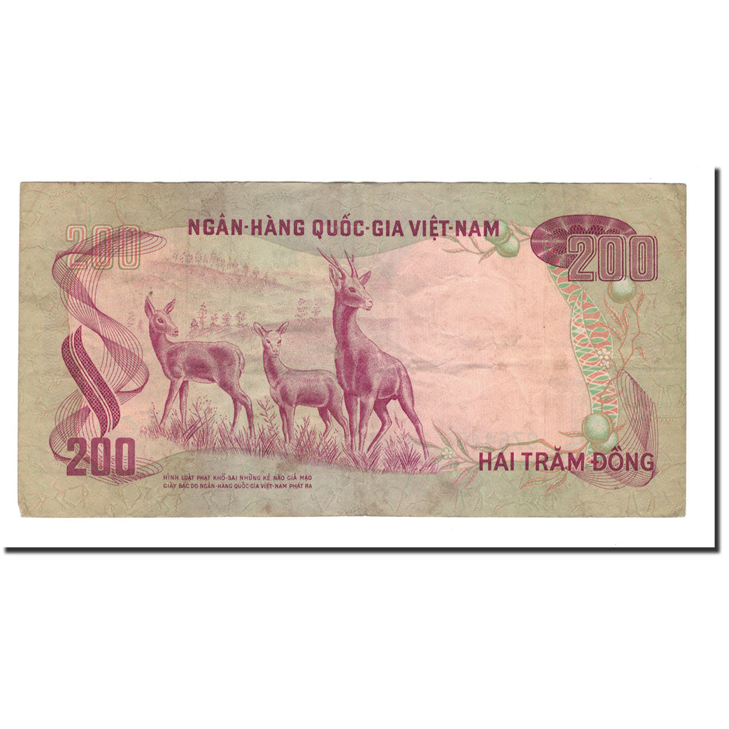 Banknote, South Viet Nam, 200 D<ox>ng, 1972, KM:32a, EF(40-45)