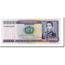 Banconote, Bolivia, 1 Centavo on 10,000 Pesos Bolivianos, 1987, KM:195, SPL