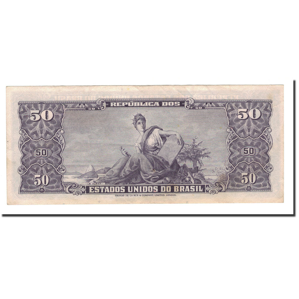 Banknote, Brazil, 5 Centavos on 50 Cruzeiros, Undated (1966-1967), KM:184a