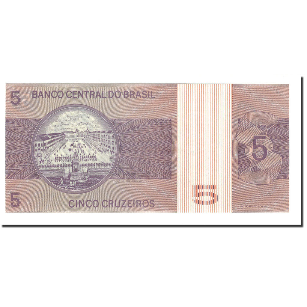 Banknote, Brazil, 5 Cruzeiros, 1970-1980, KM:192d, UNC(65-70)