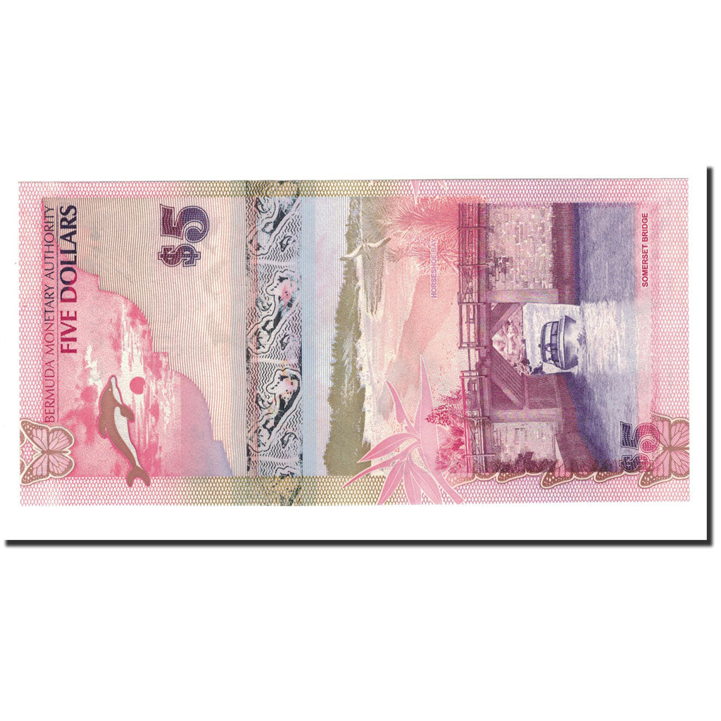 Geldschein, Bermuda, 5 Dollars, 2009, 2009-01-01, KM:58a, UNZ-
