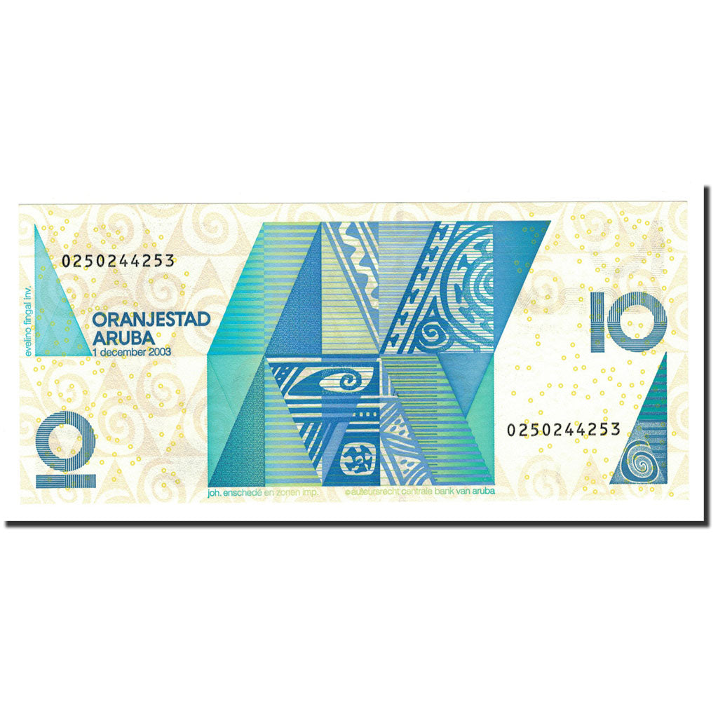 Banknote, Aruba, 10 Florin, 2003, 2003-12-01, KM:16a, UNC(65-70)