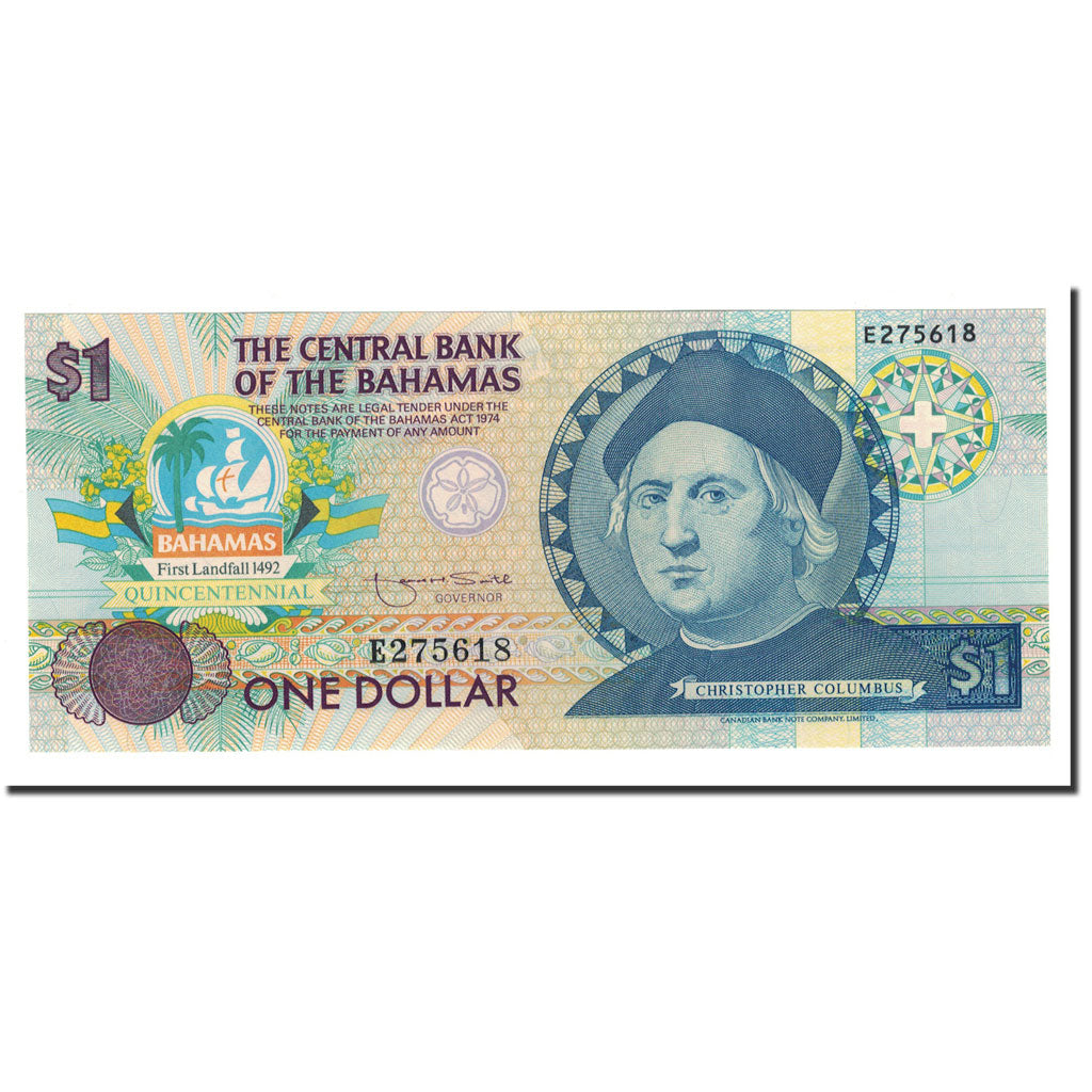 Billete, 1 Dollar, 1992, Bahamas, KM:50a, UNC