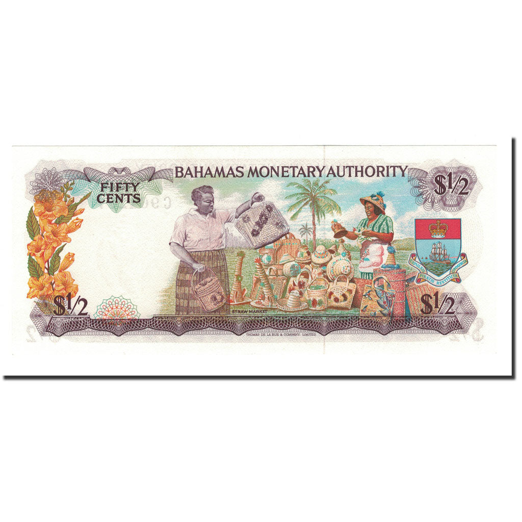 Billete, 1/2 Dollar, L.1968, Bahamas, KM:26a, UNC