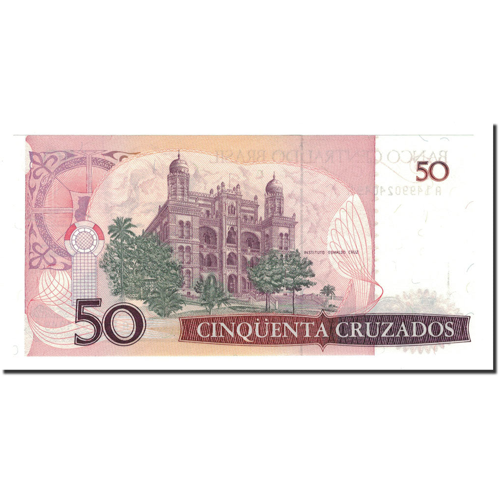 Geldschein, Brasilien, 50 Cruzados, Undated (1986-88), KM:210a, UNZ