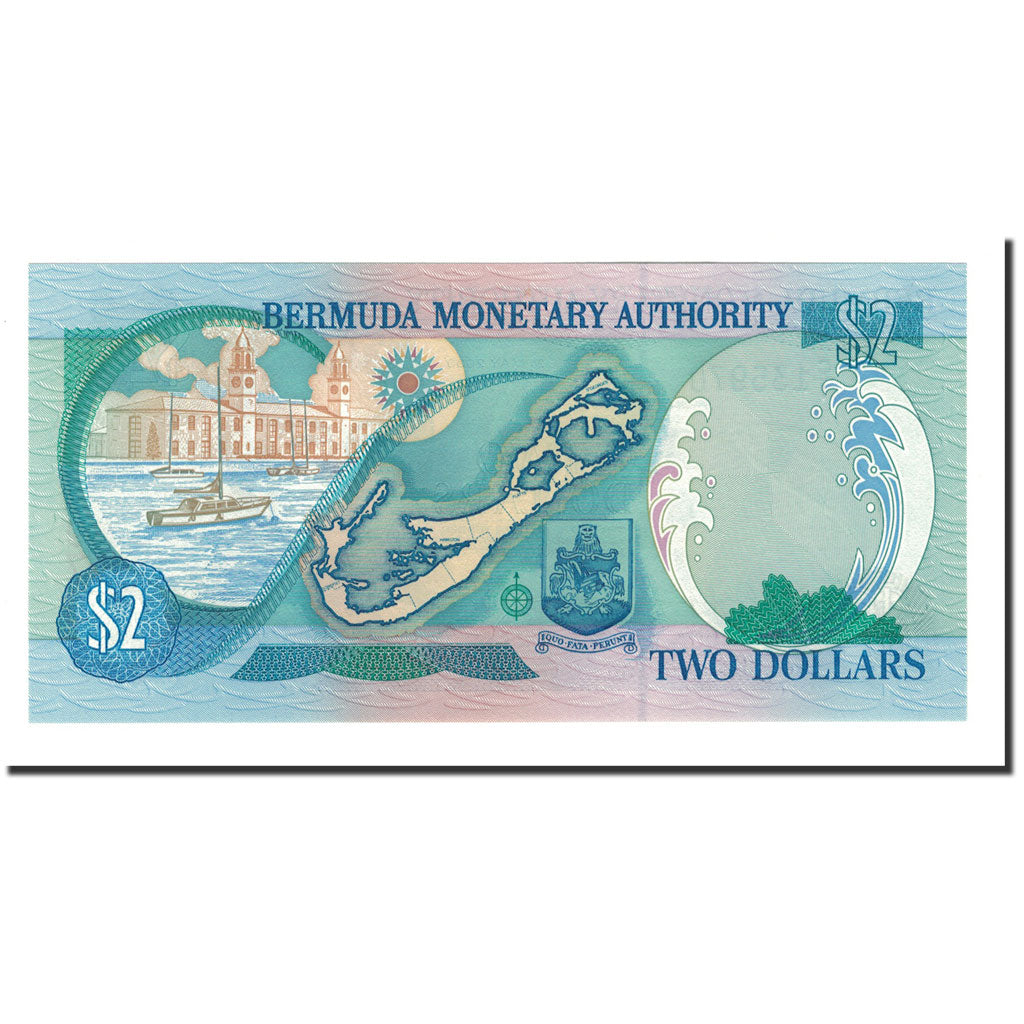 Banknote, Bermuda, 2 Dollars, 2000, 2000-05-24, KM:50a, UNC(65-70)