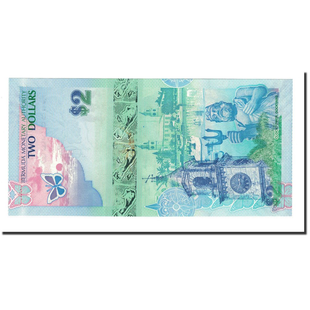 Banknote, Bermuda, 2 Dollars, 2009, 2009-01-01, KM:57a, AU(50-53)