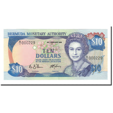 Geldschein, Bermuda, 10 Dollars, 1989, 1989-02-20, KM:42b, UNZ