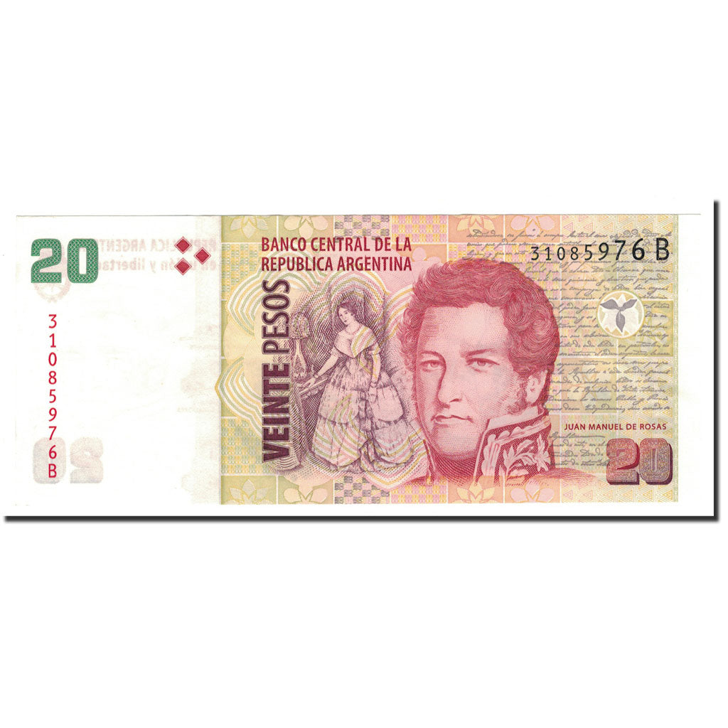 Banknote, Argentina, 20 Pesos, 1999-2003, KM:349, UNC(65-70)