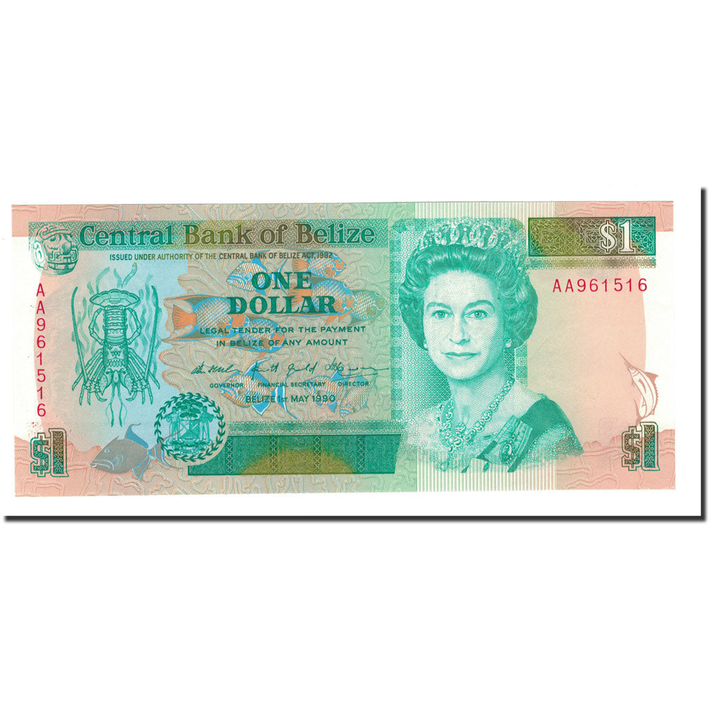 Banknote, Belize, 1 Dollar, 1990, 1990-05-01, KM:51, UNC(65-70)
