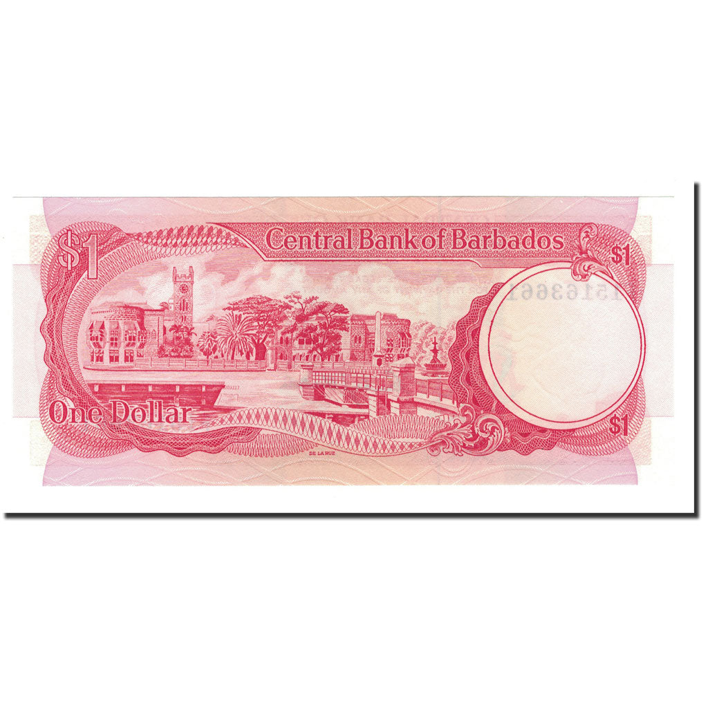 Geldschein, Barbados, 1 Dollar, 1973, KM:29a, UNZ