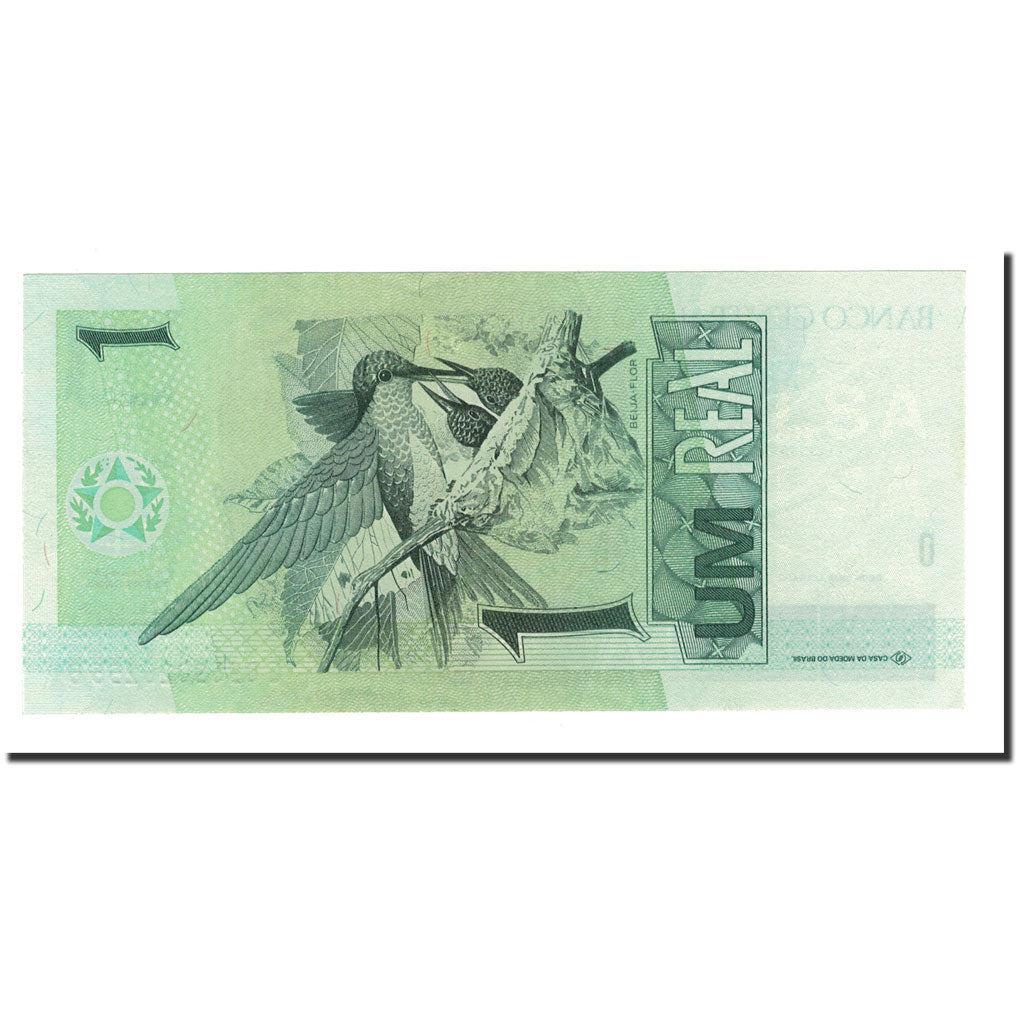 Banknote, Brazil, 1 Réal, Undated (1997- ), KM:243Ad, UNC(65-70)