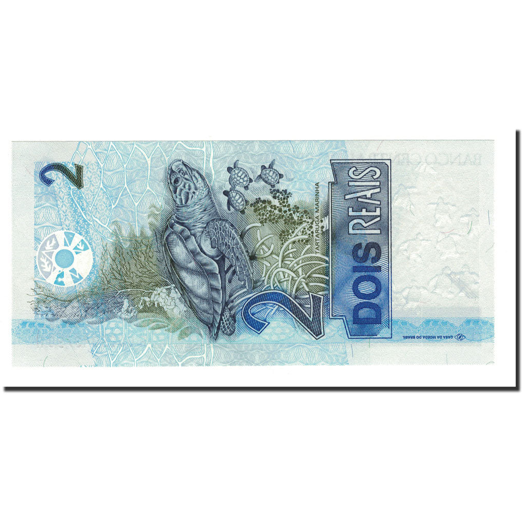 Banknote, Brazil, 2 Reais, Undated (2001- ), KM:249a, UNC(65-70)