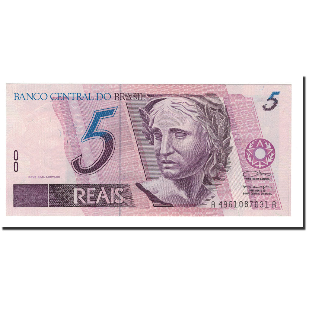 Banknote, Brazil, 5 Reais, 1994-1997, KM:244e, UNC(65-70)